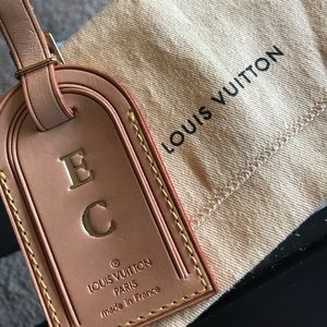 Authentic LV luggage tag